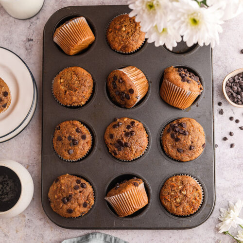 recette carrot cake muffins