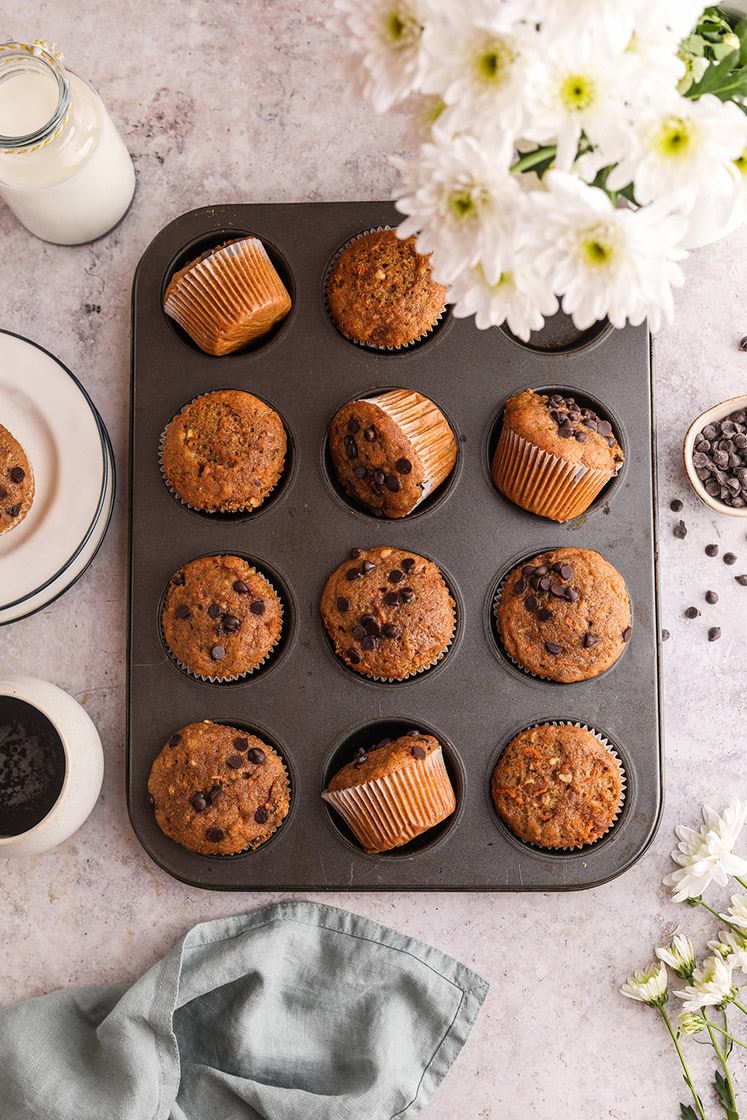 recette carrot cake muffins